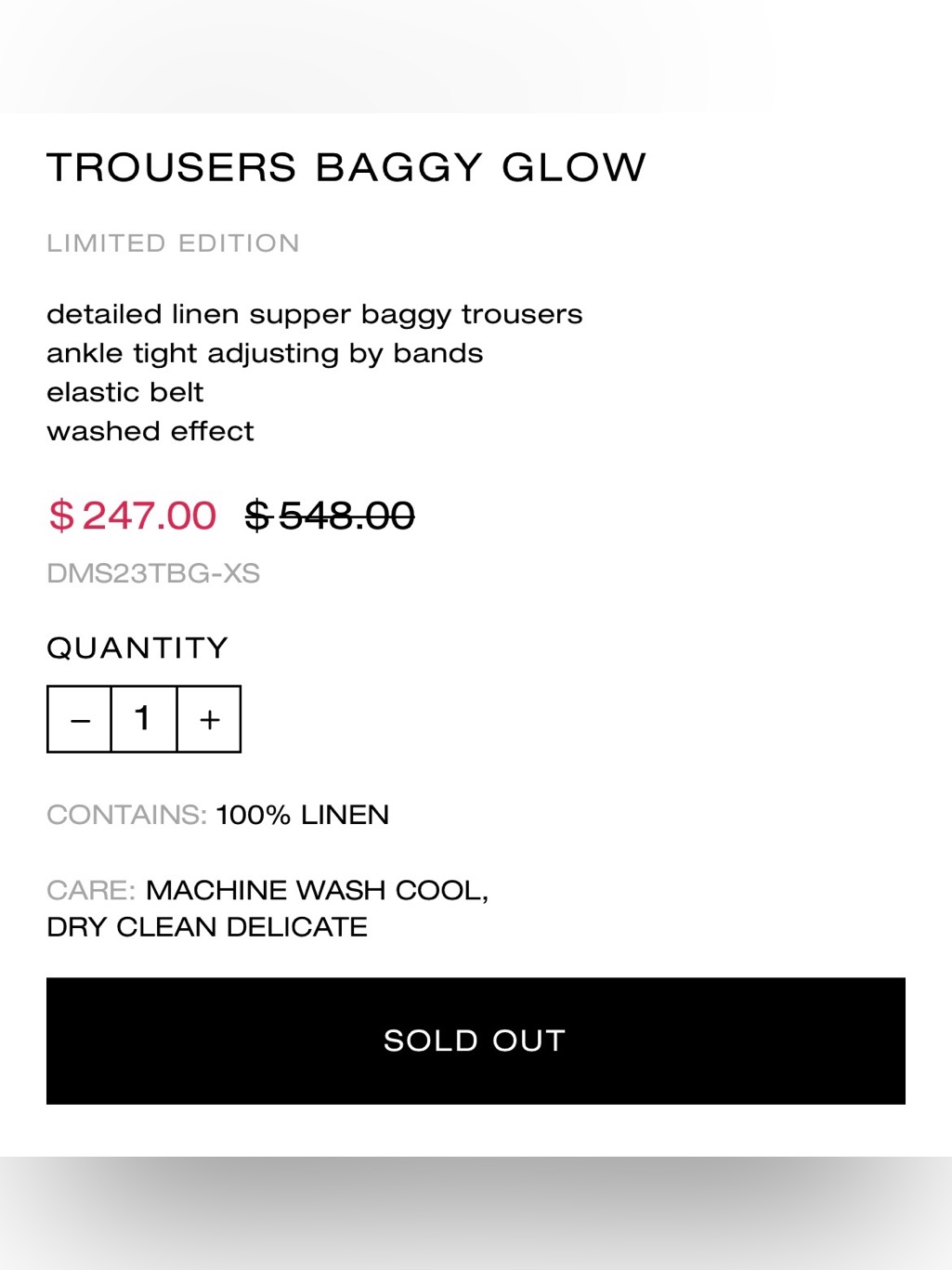 Bnwt Demobaza Baggy Glow Trousers — image 4 of 4